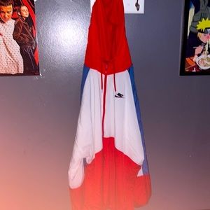 Red white blue Nike windbreaker